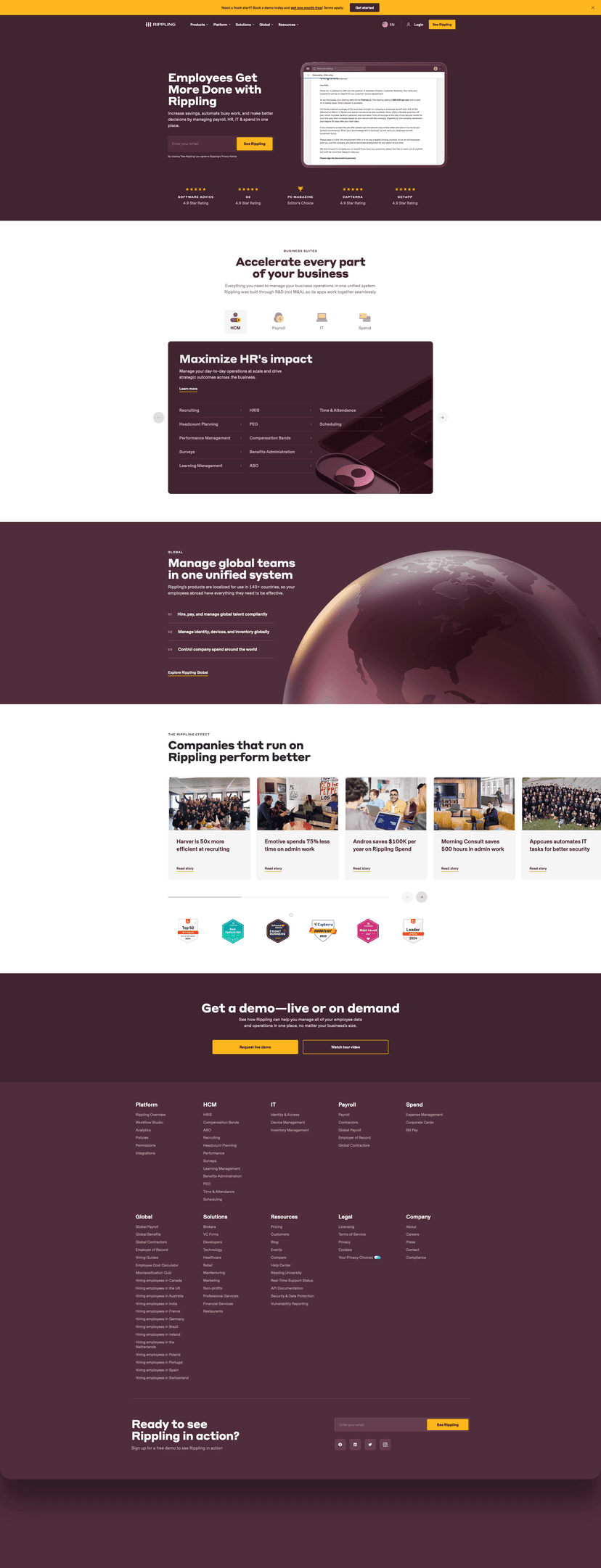 Landing Page Screenshot
